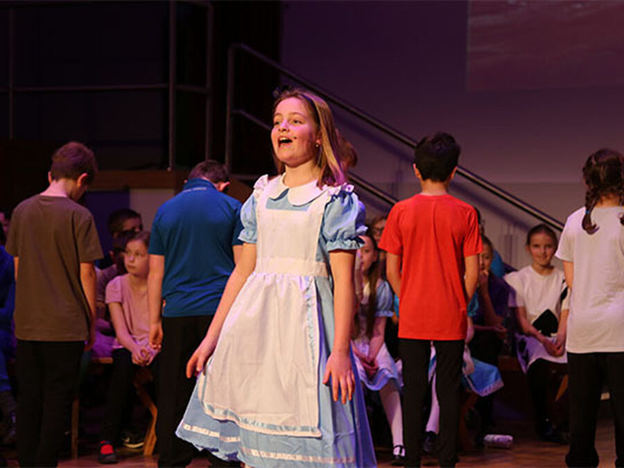 Year 6 Spotlight production of Alice in Wonderland