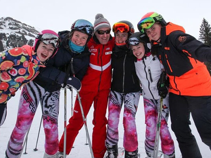 Stamford High School compete at the British School Girls Ski Races
