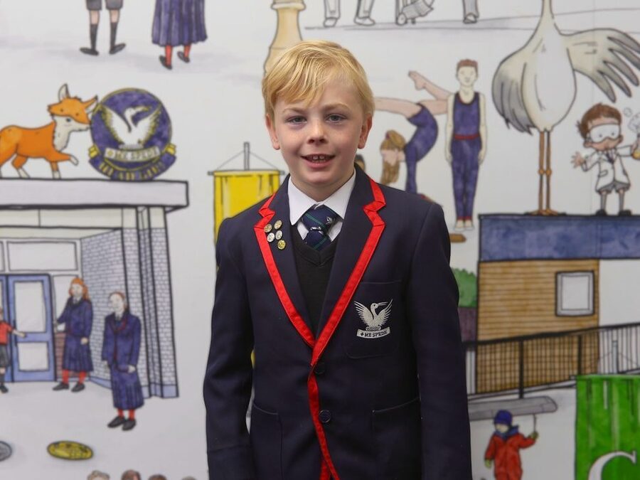 Climbing the height of Everest, aged nine