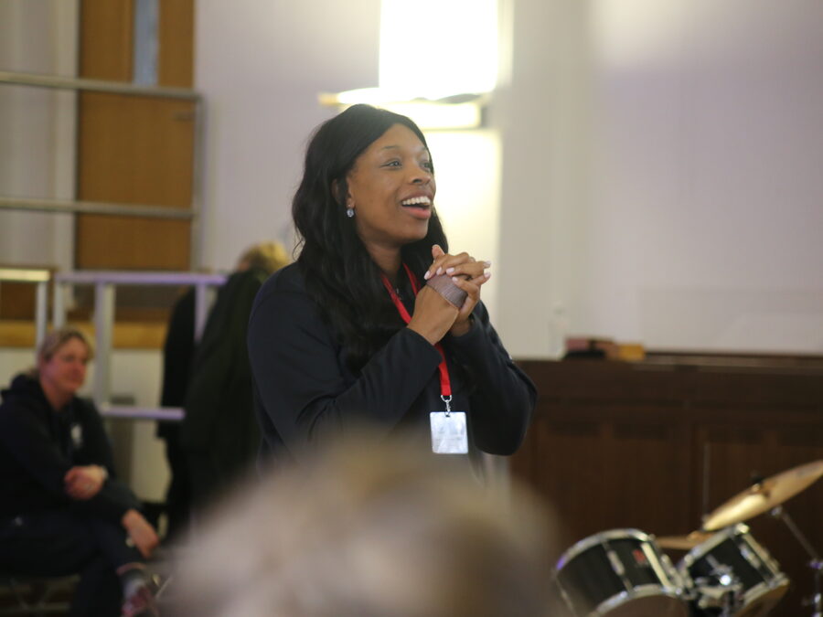 Eboni Usoro-Brown inspires students at Stamford School