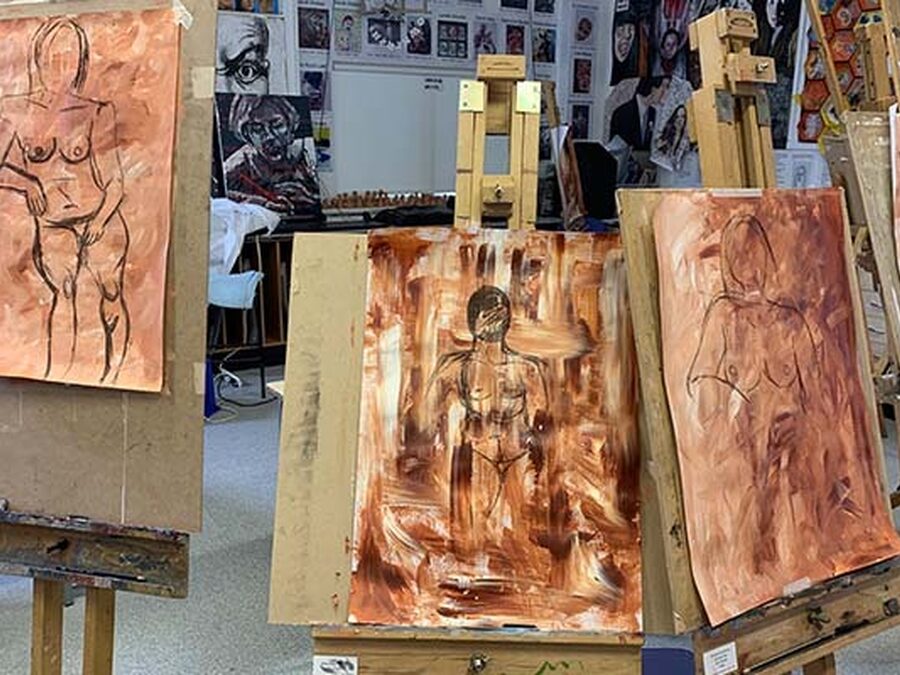 Sixth Form enjoy art workshop from Scott Bridgwood
