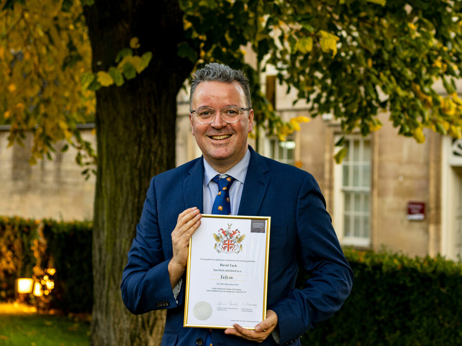 Stamford School teacher awarded fellowship status by Chartered College of Teaching