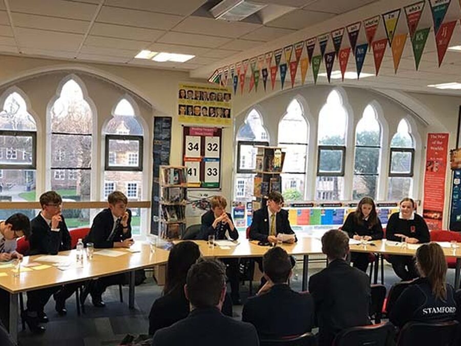Stamford School compete in Debating Mace Regional Finals
