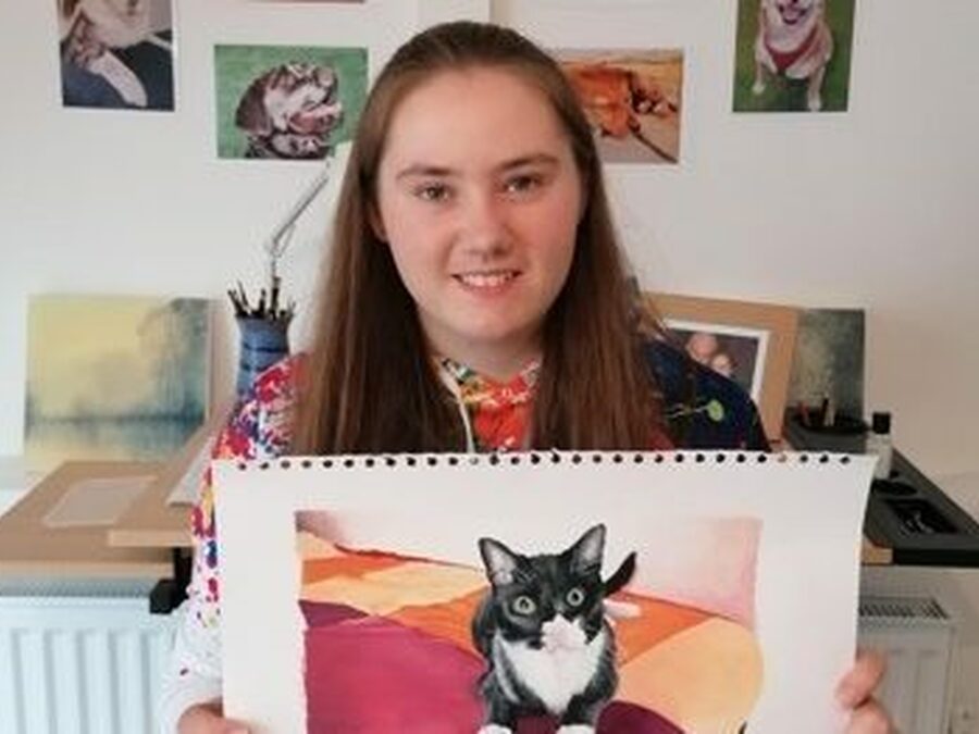 Pet Portrait Sales Fundraise for Food Bank