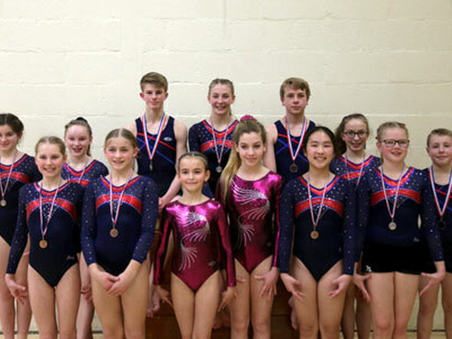 Gymnasts scoop medals at East Midlands Schools Floor and Vault Championship
