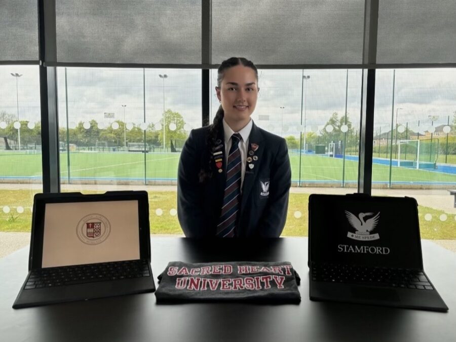 Stamford School Student Eva Secures Division 1 Hockey Scholarship to Sacred Heart University