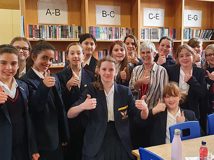 Author, Katherine Hetzel, visits Stamford High School