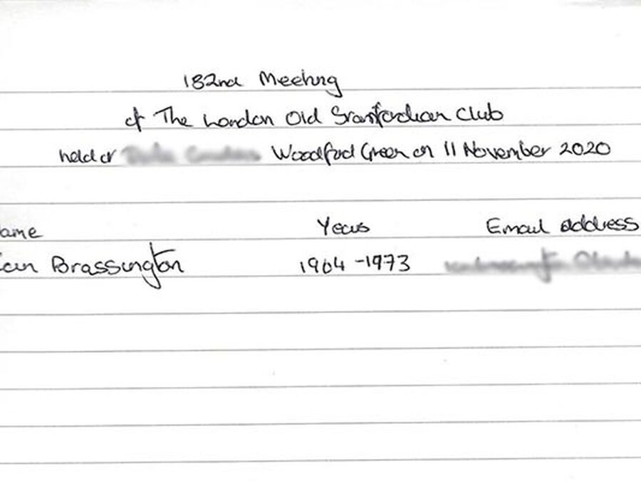 Old Stamfordian Dinner 2020