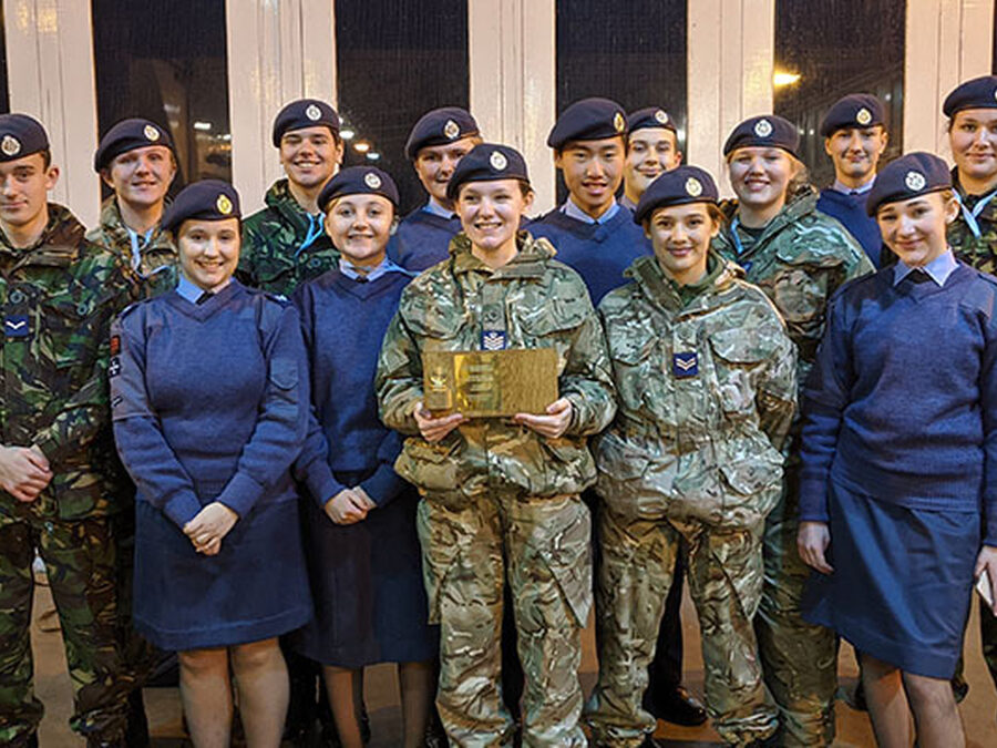 Trophy for CCF at Regional Air Squadron Competition