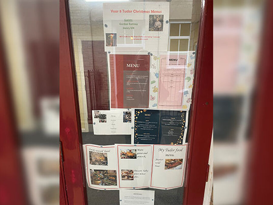 Year 8 'cook up' a menu fit for a king