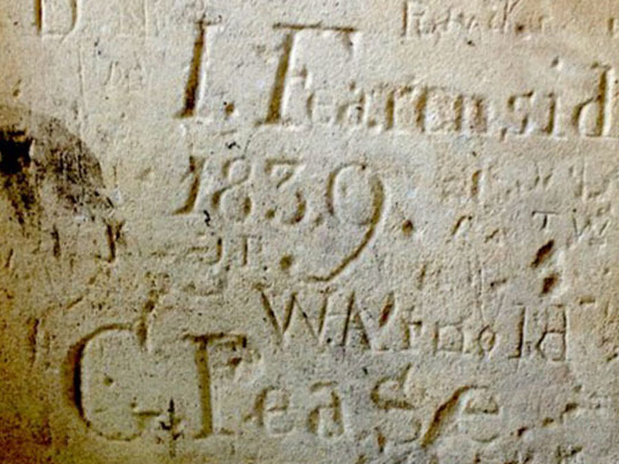 OS, Nick McCarthy, discusses the Schools' stone carvings