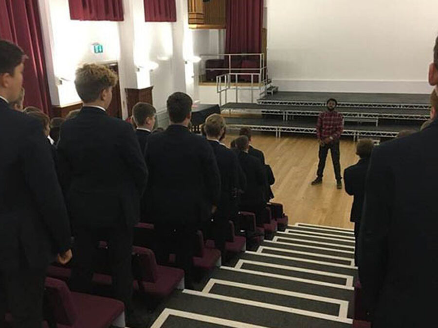 Poet, author and rapper, Karl Nova, visits Stamford School