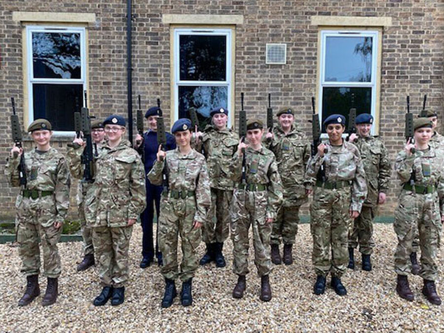 Combined Cadet Force members complete their 'Skill at Arms' Course