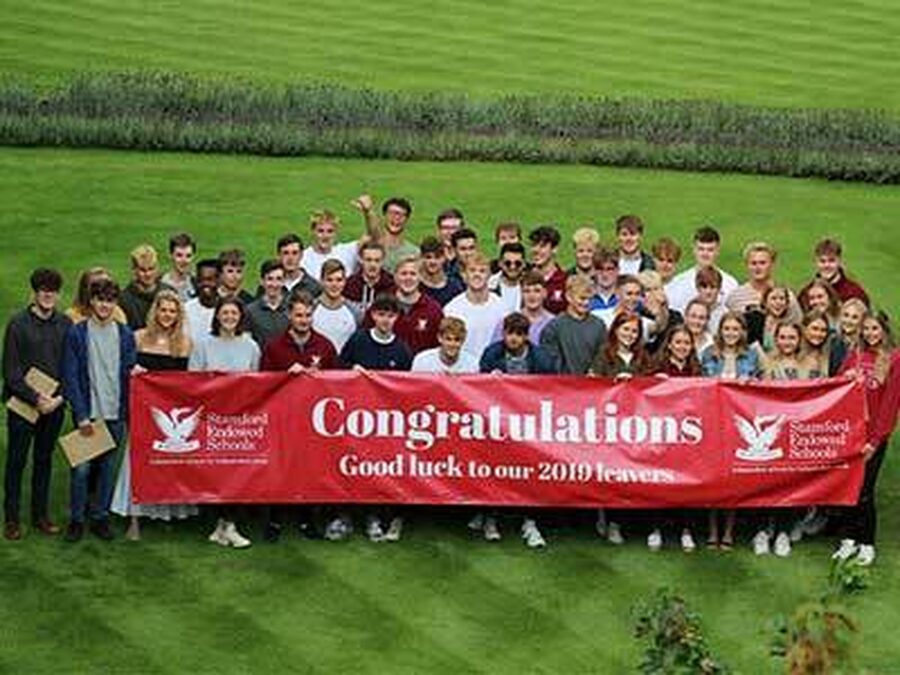 Students celebrate their A Level results