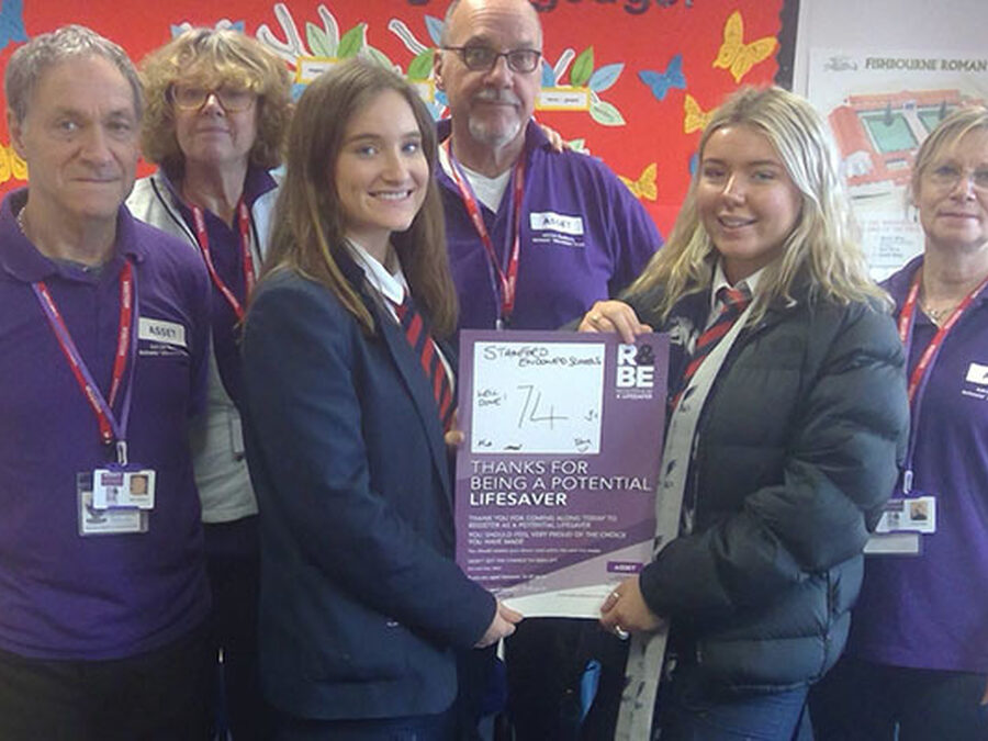 Seventy Four Students 'Register to be a Lifesaver'