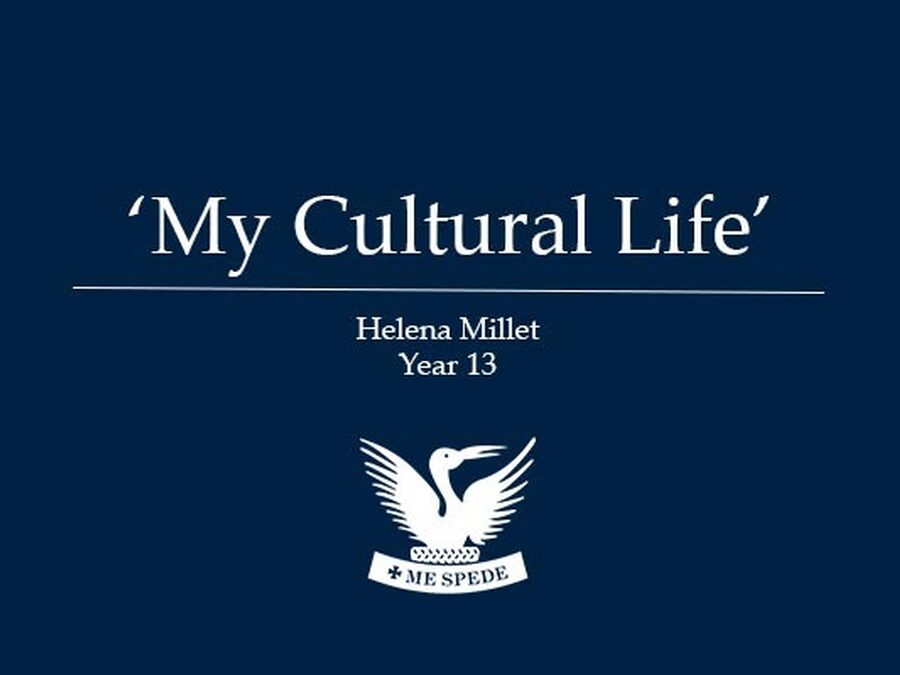 'My Cultural Life' - Helena Millet