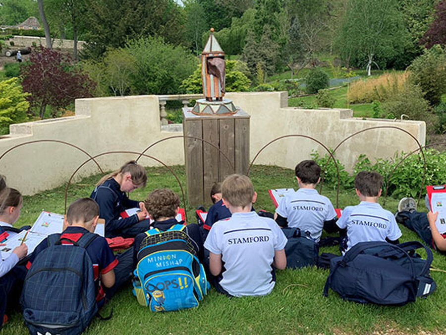 Year 5 explore Burghley Park