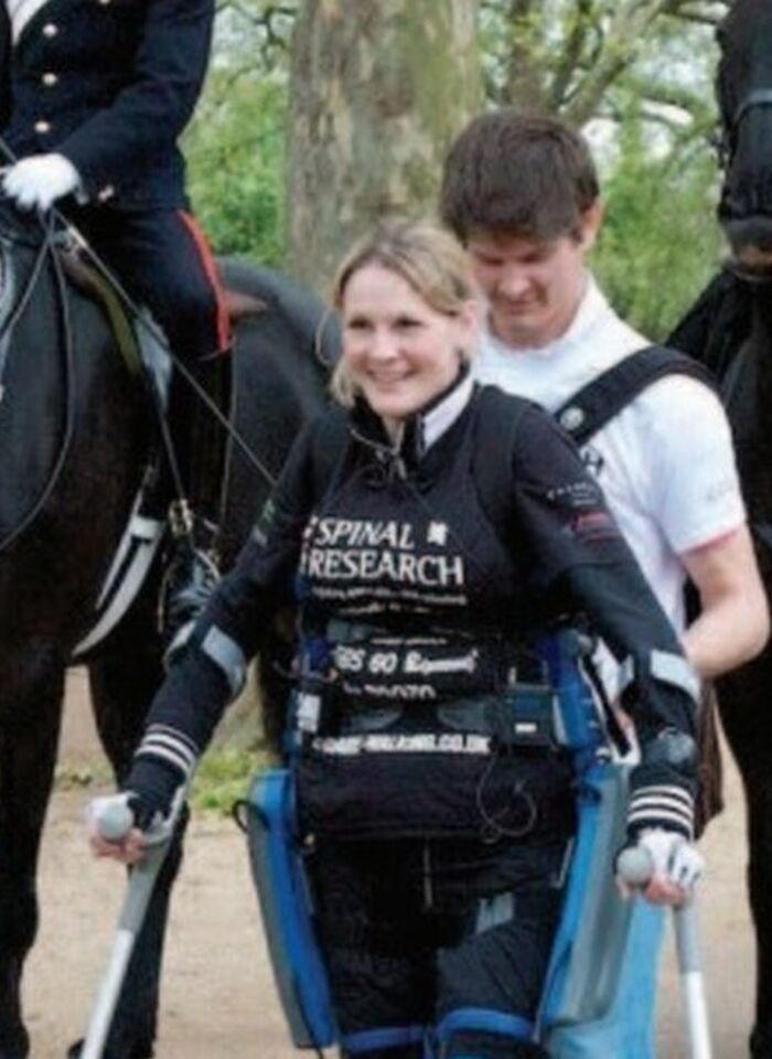 CLAIRE LOMAS (OS 98):
Motivational speaker, campaigner, fundraiser and former event rider. Finished the London Marathon in 17 days using a robotic suit and lit the Paralympic cauldron
